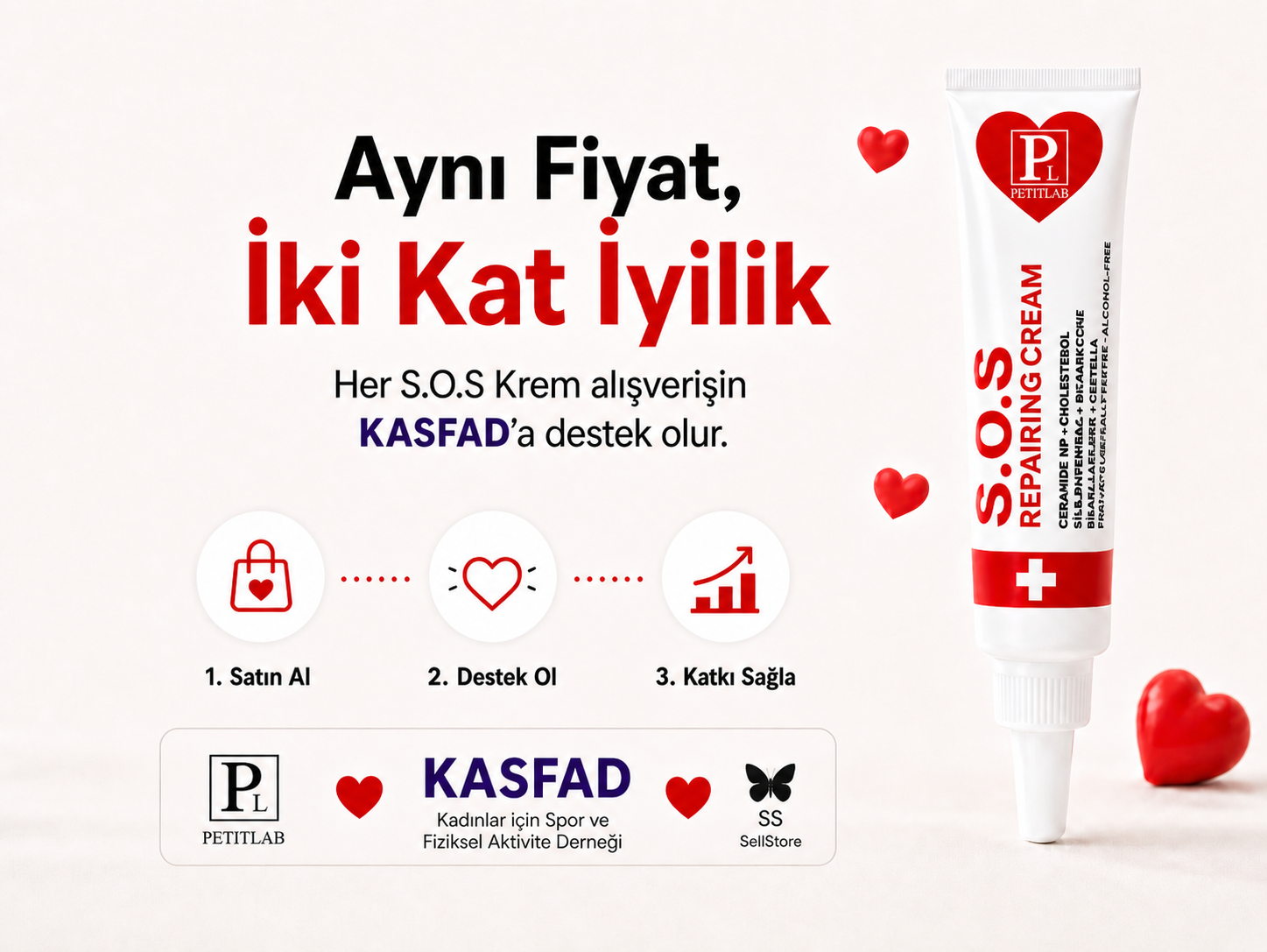 PetitLab S.O.S Onarıcı Bakım Kremi 15 ml