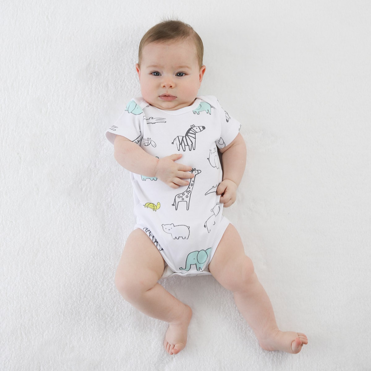 Owli Bebek Body Kısa Kol Zoo Zoo