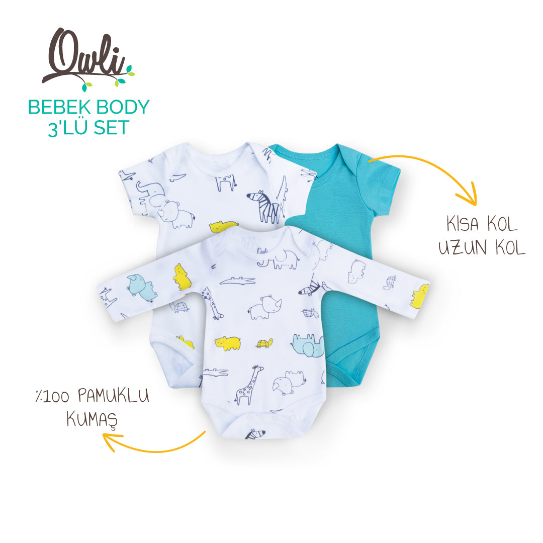 Owli Bebek Body 3'lü Set Zoo Zoo
