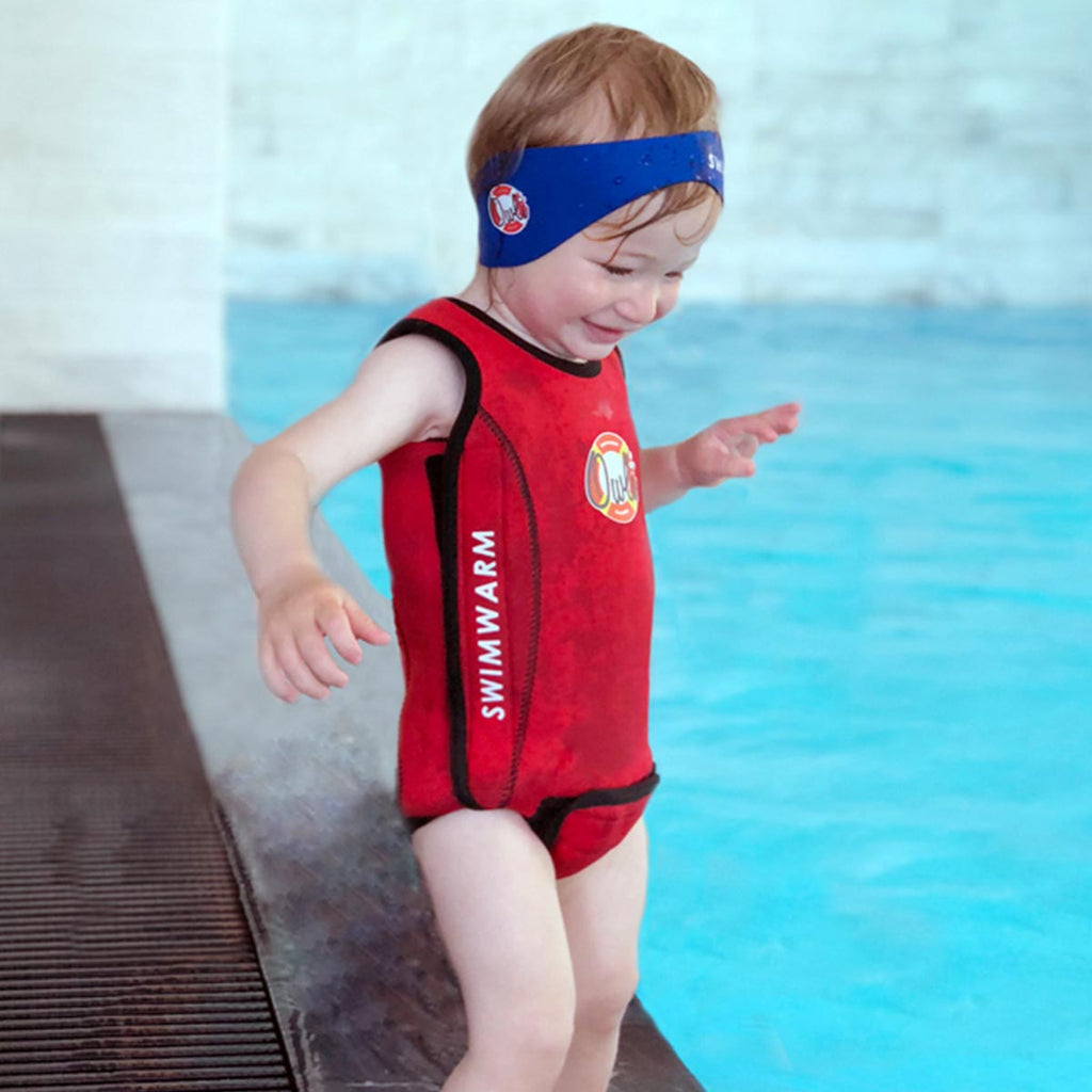 Owli SwimWarm Mayo Kırmızı-Siyah