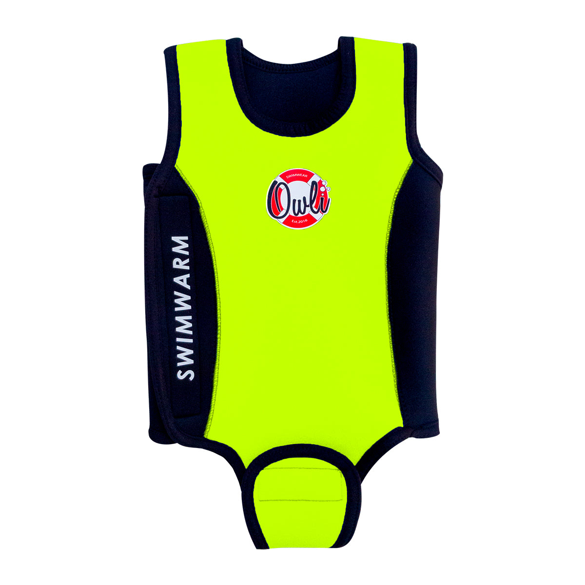 Owli SwimWarm Mayo Neon Sarı-Siyah