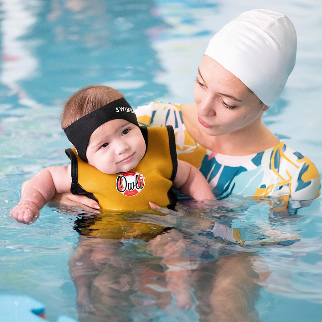 Owli SwimWarm Mayo Sarı-Siyah