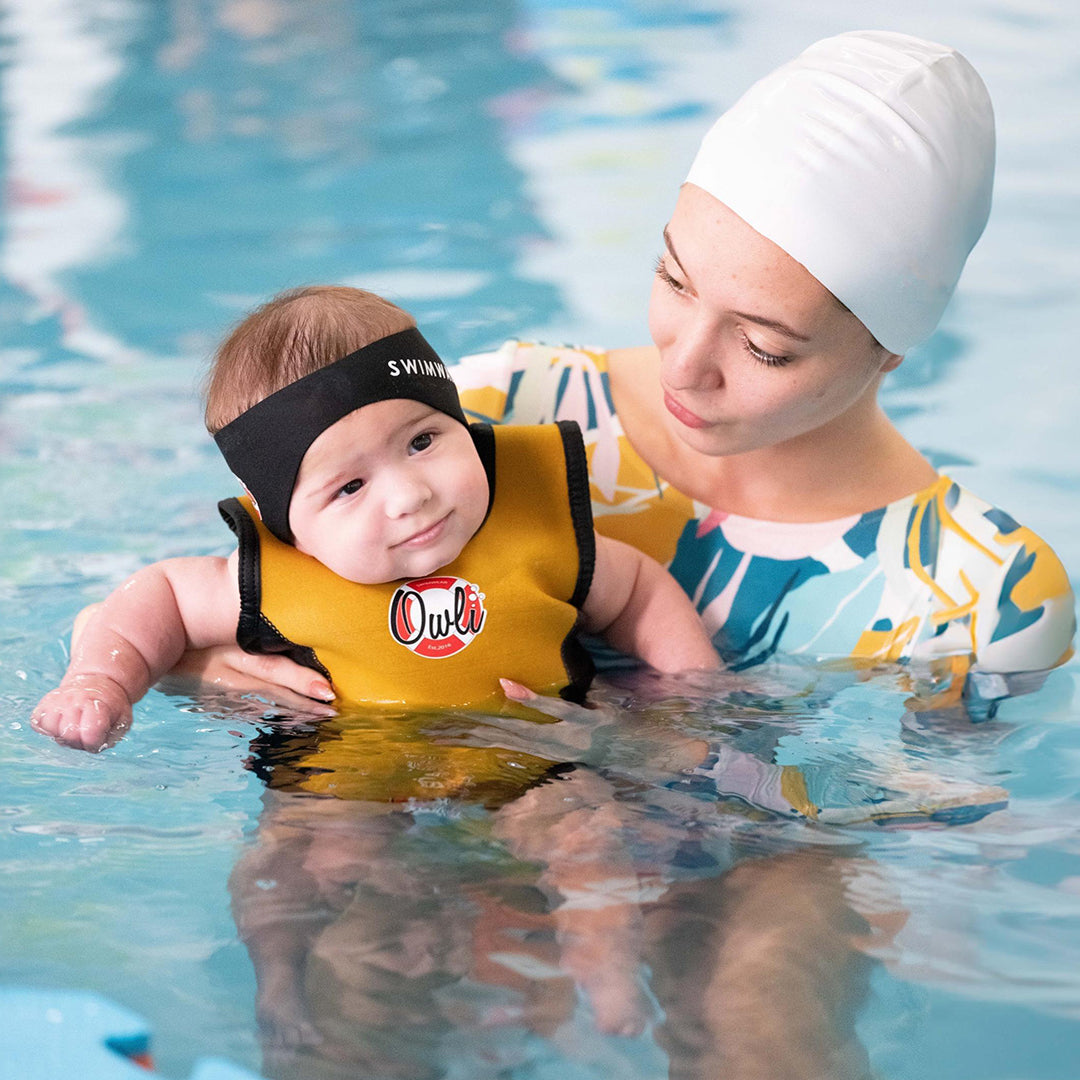Owli SwimWarm Mayo Sarı-Siyah