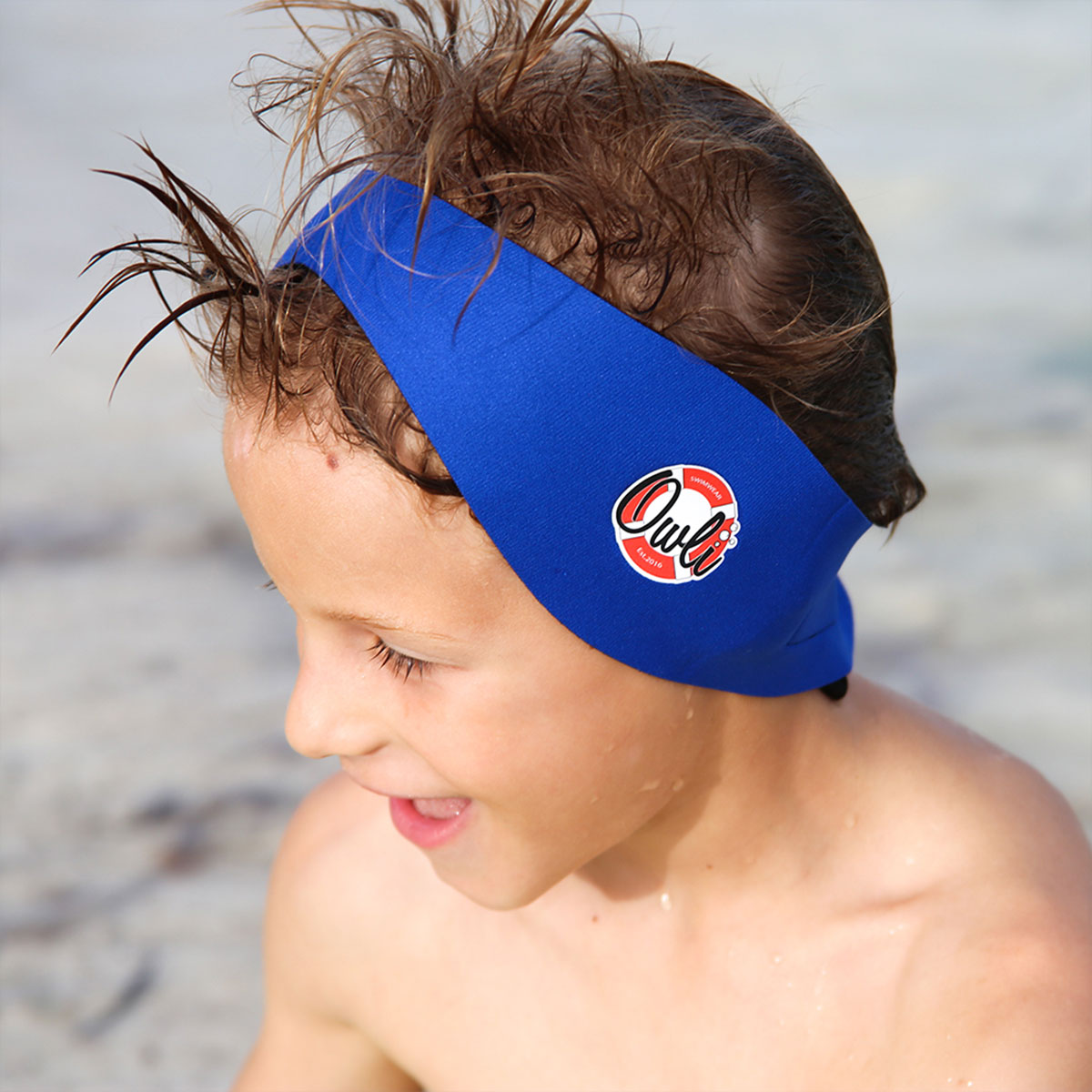 Owli SwimWarm Kulak Koruyucu Mavi