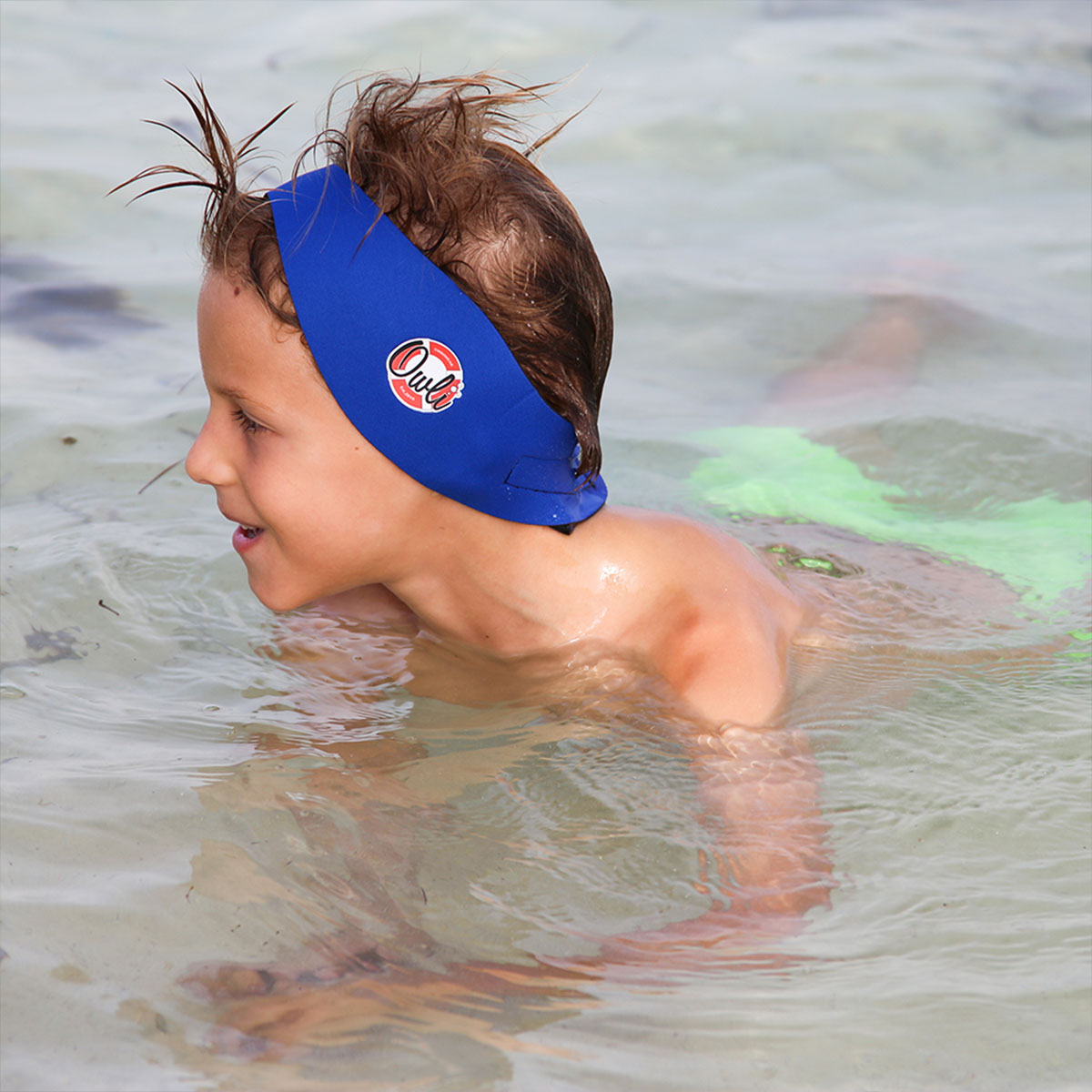 Owli SwimWarm Kulak Koruyucu Mavi