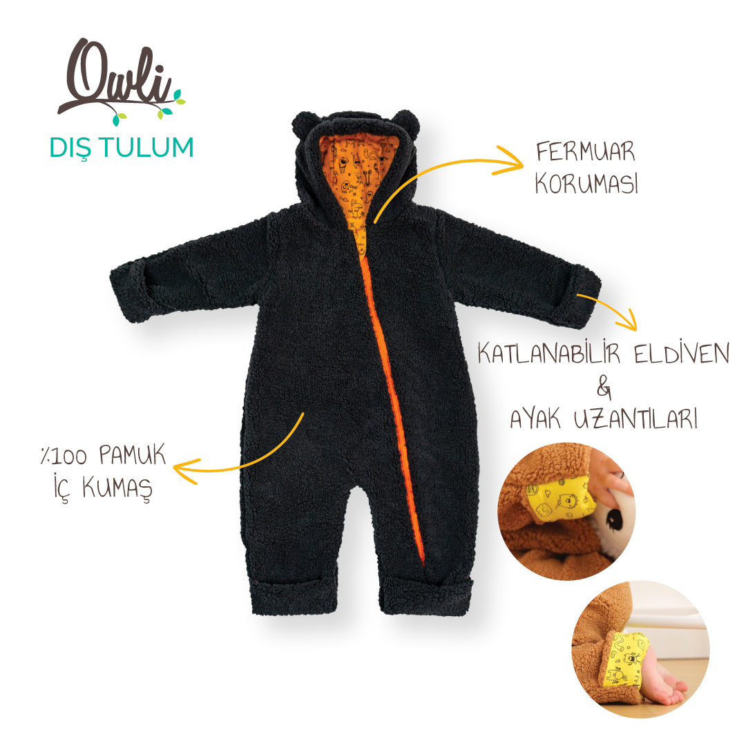 Owli Dış Tulum 6-12 Ay Antrasit