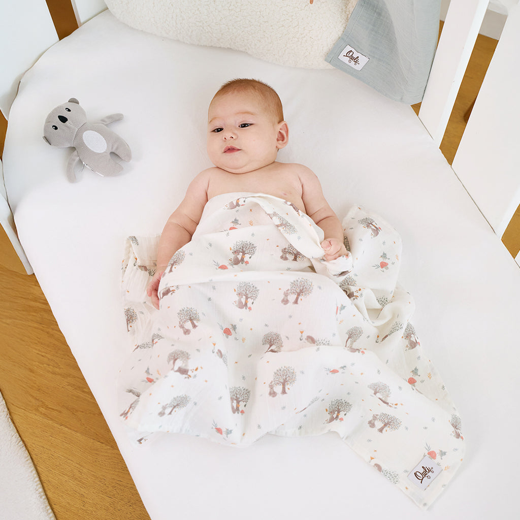 Owli LoveLayers 2-Layer Muslin Blanket Set 70x70 cm