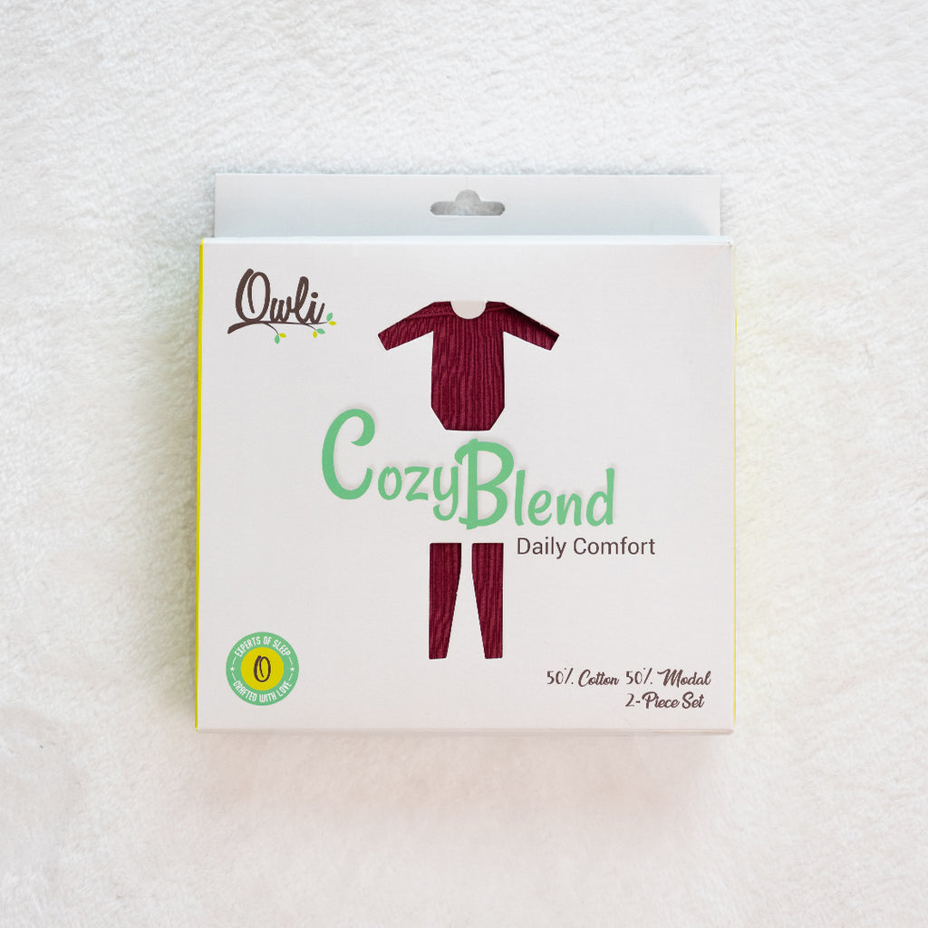 Owli CozyBlend Modal Bebek Takım Mavi