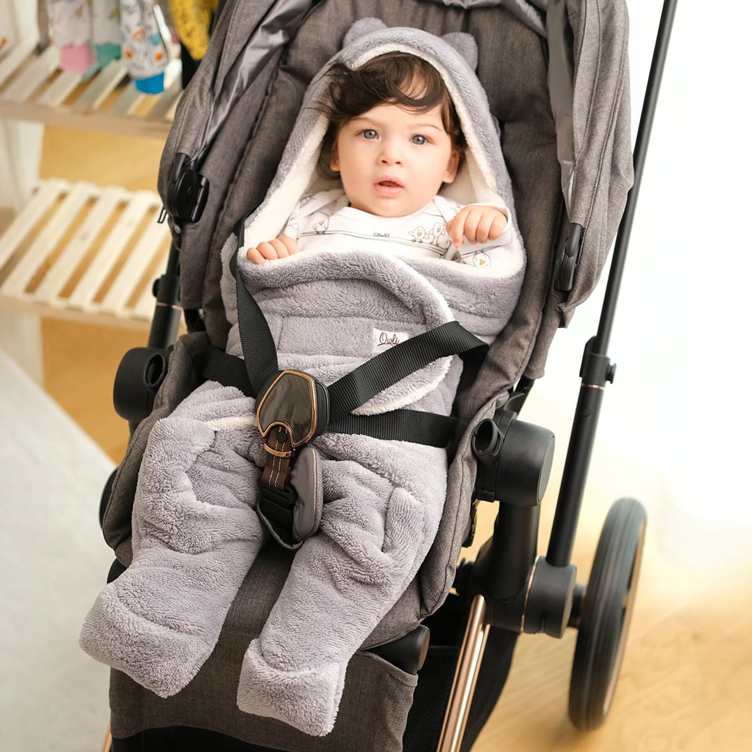 Owli Dış Kundak 0-6 Ay Gri