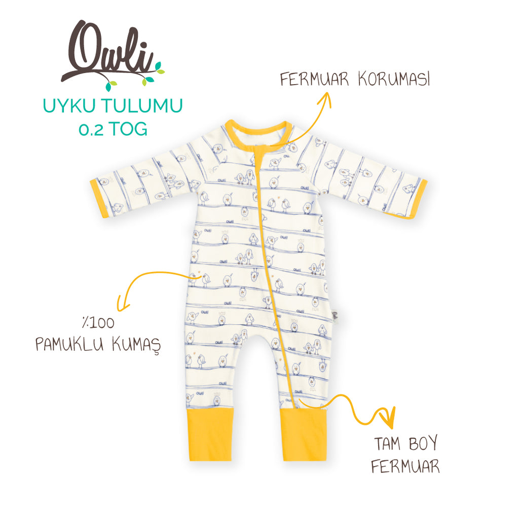 Owli Uyku Tulumu 0.2 TOG Early Birds Sarı