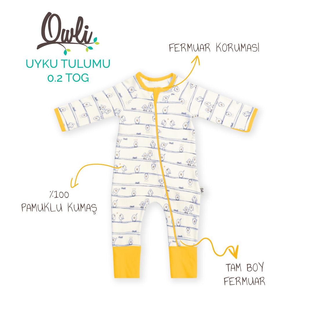 Owli Uyku Tulumu 0.2 TOG Early Birds Sarı