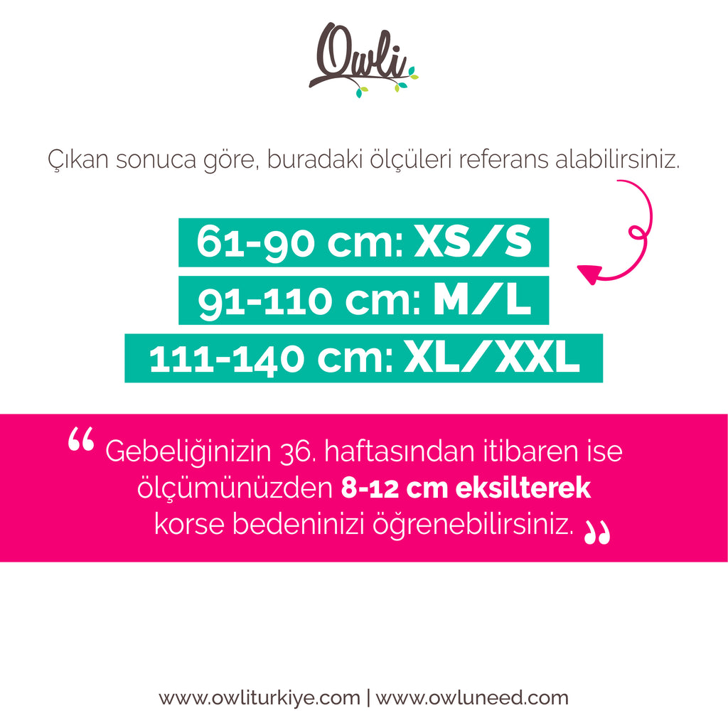 Owli Doğum Sonrası Korse Siyah