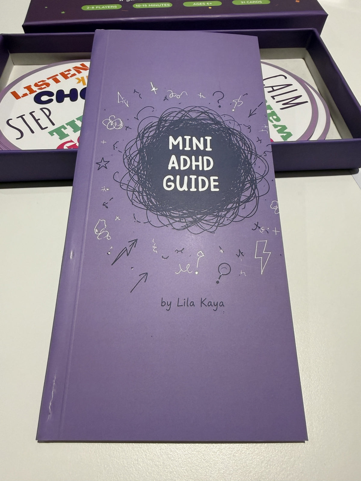 Word Catch + Mini ADHD Guide — English Game & Book Set