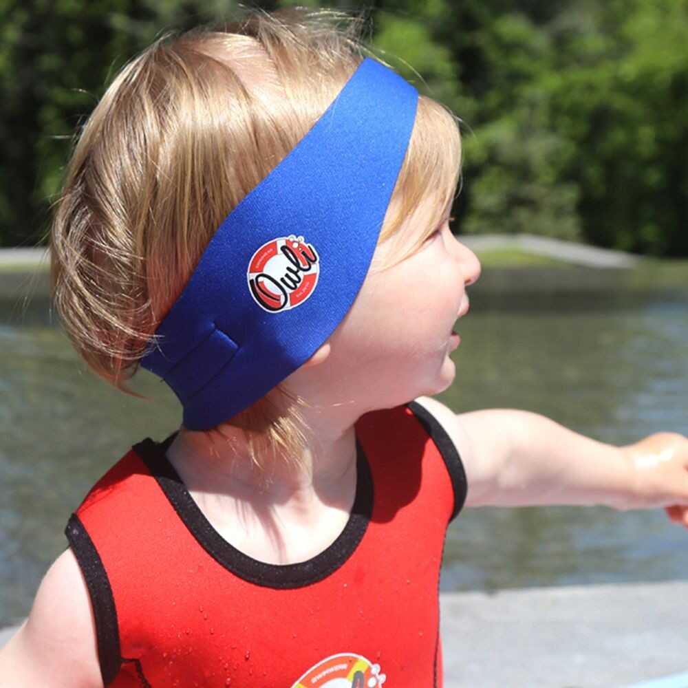 Owli SwimWarm Kulak Koruyucu Mavi